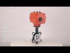 Δίπλωμα II Bt4 Ηλεκτρικά ενεργοποιημένη βαλβίδα πεταλούδας χαμηλής πίεσης IP68