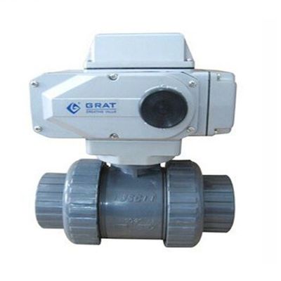 IP67 UPVC βαλβίδα σφαίρας τύπου V Ηλεκτρική βαλβίδα σφαίρας DIN