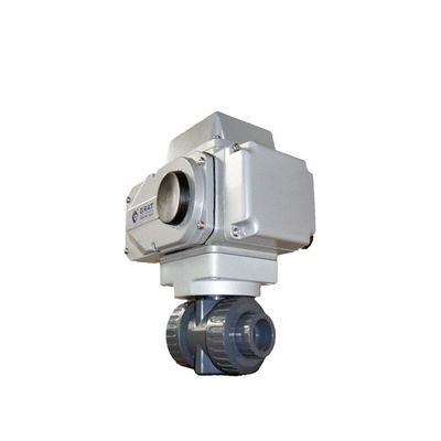 50mm 12V 3 ιντσών πλαστική UPVC ηλεκτρική βαλβίδα μπάλας κινητήρα βαλβίδα μπάλας