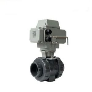 Dn32 UPVC Ηλεκτρική βαλβίδα μπάλας IP67 AC220V DC24V Ηλεκτρικός ενεργοποιητής Βαλβίδα μπάλας PVC